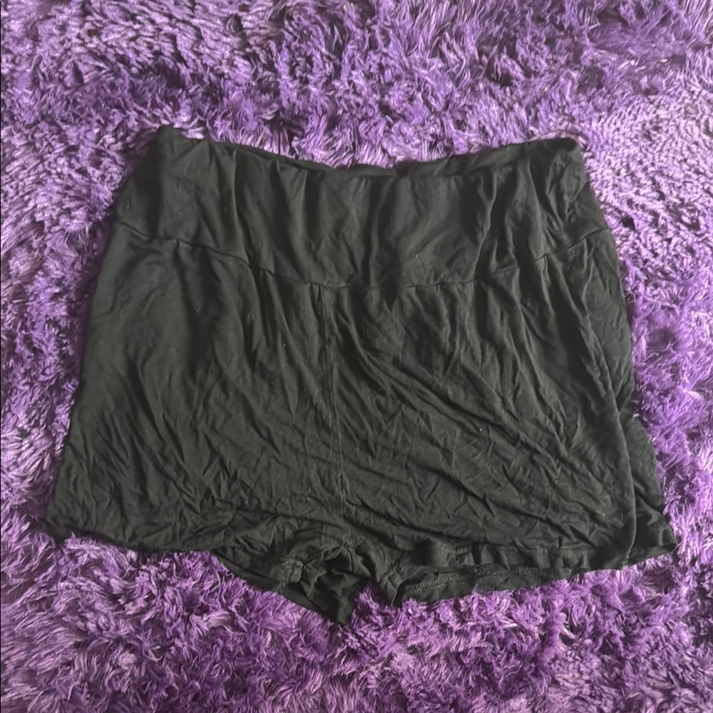 Black High-Waisted Shorts